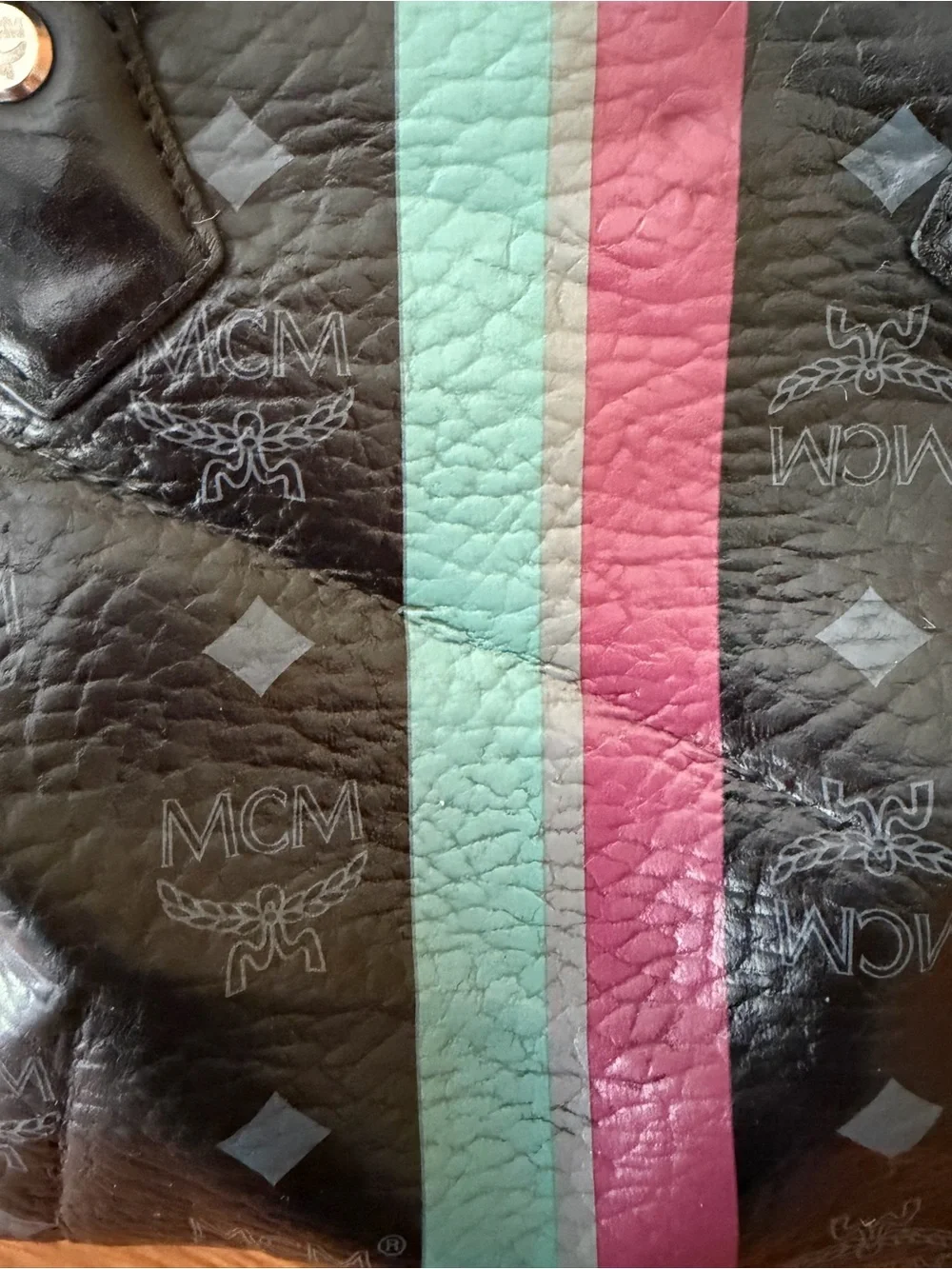 MCM monogram satchel Rare